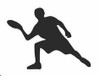 disc golf silhouette sticker 10