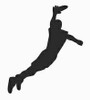 disc golf silhouette sticker 11