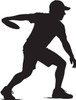 disc golf silhouette sticker 15