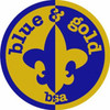 BSA blue and gold LOGO STICKER