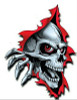 1 SKULL TEAR STICKER RIGHT