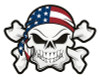 1 USA skull and crossbones sticker 66