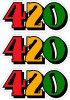 420 RASTA DECAL SET 420 RASTA DECAL SET
