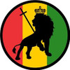 RASTA LION CIRCLE STICKER 88