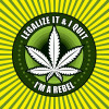 LEGALIZE IT WEED SQUARE STICKER
