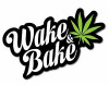 wake and bake weed sticker 2