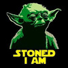 Yoda Stoned I Am Weed Sticker