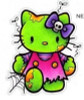 Kitty Kat Zombie Color Decal Car Sticker Kitty Kat Zombie Color Decal Car Sticker