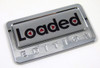 loaded special edition adhesive chrome emblem