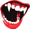 VAMPIRE Bite Color Zombie Sticker