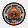ZOMBIE RESPONSE STICKER as displayed 2