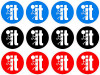 FUCK IT CIRCLE DIGITAL STICKER 12 PACK