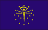 indiana State Flag Sticker