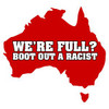 australia boot out racist sticker