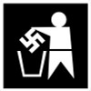 NO NAZI ANTI RACIST STICKER