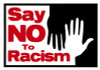 Say No to Racism Bumper Sticker