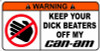 Can Am Funny Warning Sticker Set 2