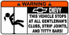Chevy Funny Warning Sticker Set 3