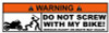 Motorcycle Funny Warning Sticker Set 2