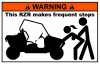 Rhino Funny Warning Sticker Set 8