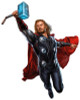 thor clipart flying sticker
