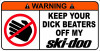SkiDoo Funny Warning Sticker Set 1