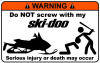 SkiDoo Funny Warning Sticker Set 2