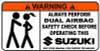 Suzuki Funny Warning Sticker Set 4