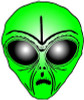 Alien Head Sticker 5 Alien Head Sticker 5
