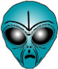 Alien Head Sticker 10 Alien Head Sticker 10