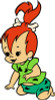 Pebbles Flintstone 6 Color Decal Sticker