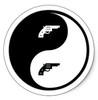 Gun Control B&W Sticker 11 Gun Control B&W Sticker 11