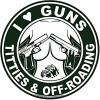 I LOVE GUNS TITTIES AND OFF ROADING FUNNY STICKER I LOVE GUNS TITTIES AND OFF ROADING FUNNY STICKER