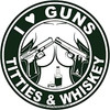 I LOVE GUNS TITTIES AND WHISKEY FUNNY STICKER