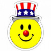 Smiley Uncle Sam Sticker