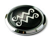 Aquarius 3D Adhesive Zodiac Chrome Auto Emblem