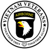 AIRBORN Vietnam Veterans Circular Sticker AIRBORN Vietnam Veterans Circular Sticker