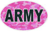 CAMO PINK OVAL ARMY DECAL CAMO PINK OVAL ARMY DECAL