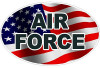 FLAG OVAL AIR FORCE DECAL FLAG OVAL AIR FORCE DECAL