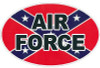 FLAG REBEL OVAL AIR FORCE DECAL FLAG REBEL OVAL AIR FORCE DECAL