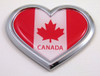 Canada HEART 3D Adhesive Chrome Emblem
