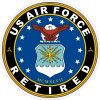 us air force retired STICKER us air force retired STICKER