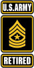 US ARMY RETIRED PATCH STICKER US ARMY RETIRED PATCH STICKER