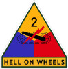 2nd US Armored Division Hell On Wheels Patch Design Sticker