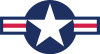 AIR FORCE STAR AND STRIPES LOGO STICKER AIR FORCE STAR AND STRIPES LOGO STICKER