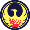 Navy PP Logo Circular Sticker Navy PP Logo Circular Sticker