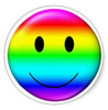 Gay Pride Smiley Sticker Gay Pride Smiley Sticker