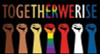 LGBTQ together we rise sticker
