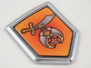Shriner shield 3D CREST Chrome Emblem