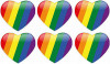 Pride heart NEW 6 pack